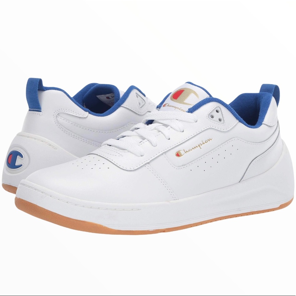 CHAMPION Athleisure Ivory Off White Super C Court Classic Low Top Sneakers Mens